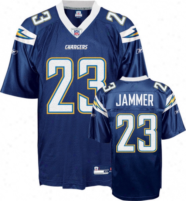 Quentin Jammer Jersey: Reebok Navy Replica #23 San Diego Chargers Jersey