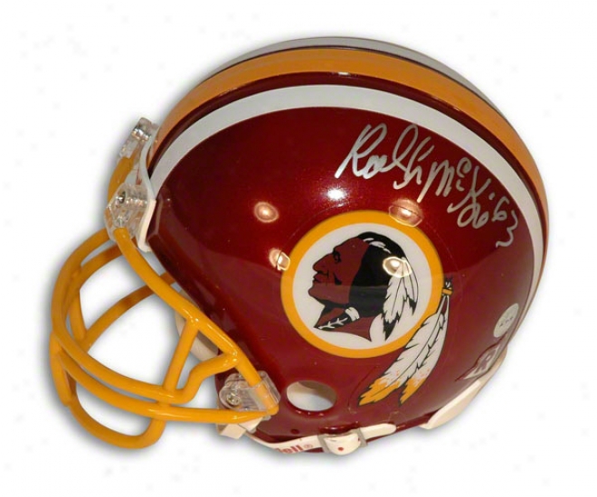 Raleigh Mckenzie Autographed Washington Redskins Mini Helm