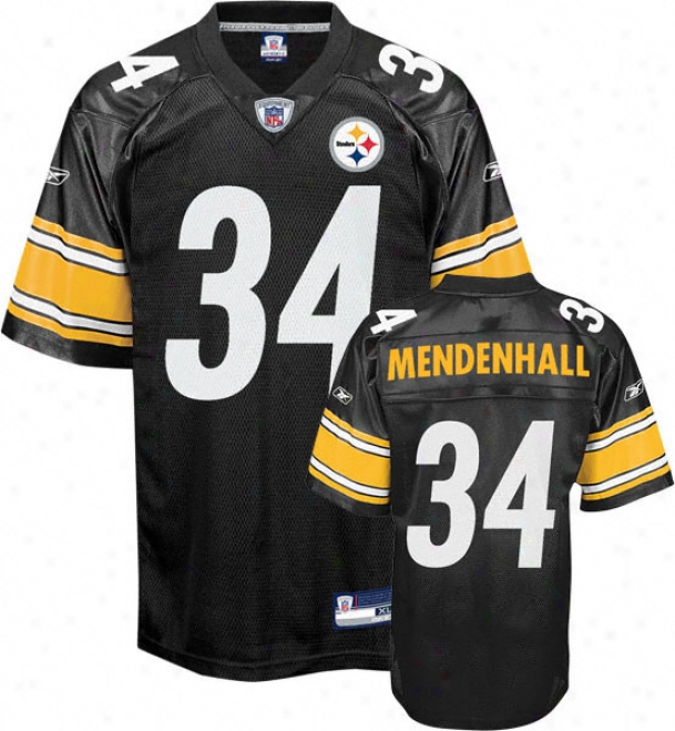 Rashard Mendenhall Black Reebok Nfl Pittsburgh Steelefs Toddler Jersey