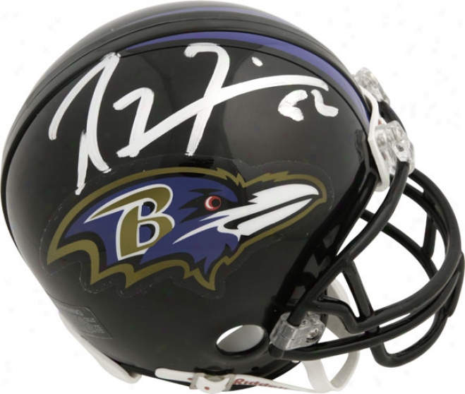 Ray Lewis Baltimore Ravens Autographed Riddell Mini Helmet