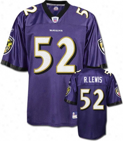 Ray Lewis Reebok Nfl Home Baltimore Ravens Kids 4-7 Jersey