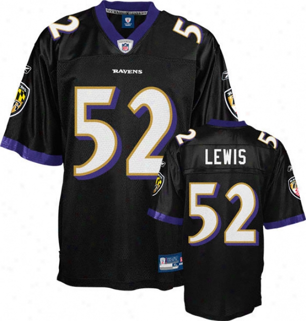 Beam Lewis Youth Jersey: Reebok Black Replica #52 Baltimore Ravens Jersey