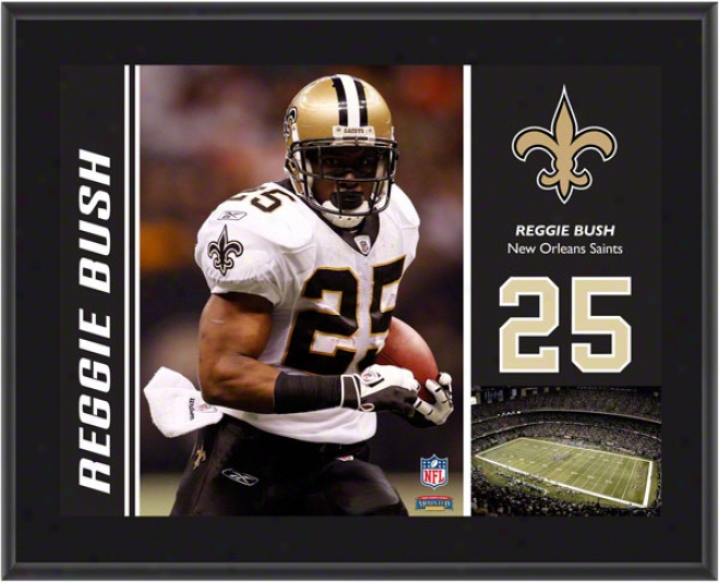 Reggie Bush Brooch  Details: New Orleans Saints, Sublimated, 10x13, Nfl Plaque