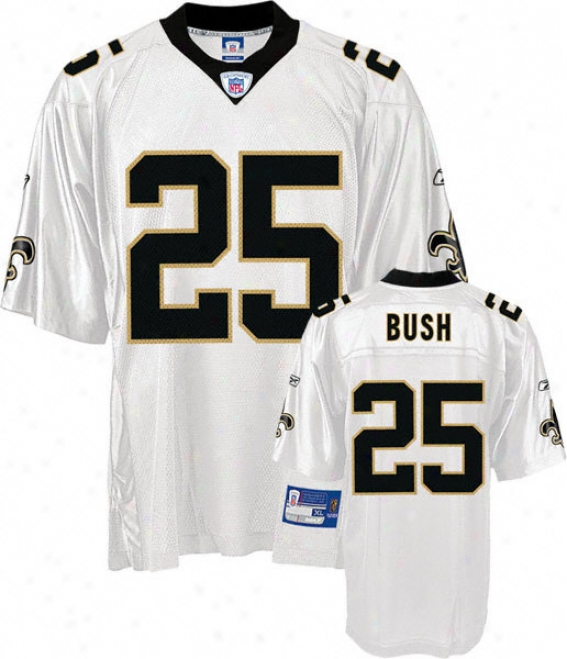 Reggie Bush Youth Jersey: Reebok White Replica #25 New Orleans Saints Jersey