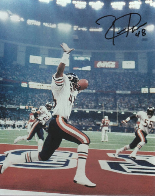 Reggie Phillips Chicago Bears - Super Bowl Touchdown - Autographed 8x1O Photograph
