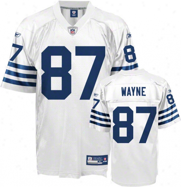 Reggie Wahne Jersey: Reebok Alternate #87 Indianapolis Colts Autograph copy Jersey