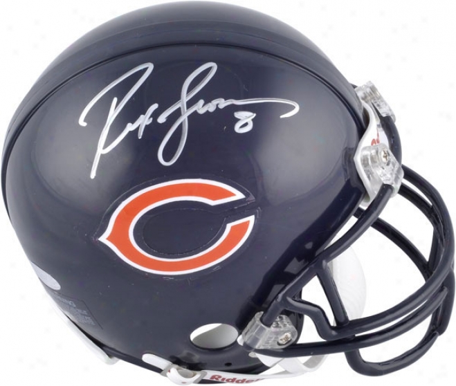 Rex Grossman Chicago Bears Autographed Mini Helmet