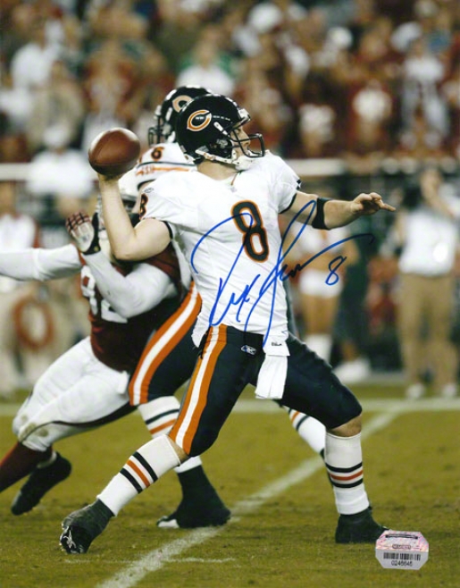 Rex Grossman Chicago Bears - Vs Arizona - 8x19 Photograph