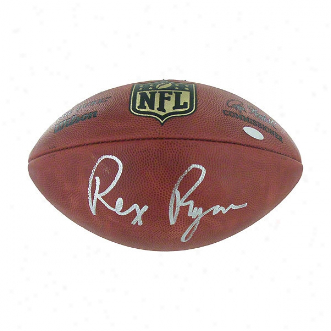 Rex Ryan New York Jets Autographed Football