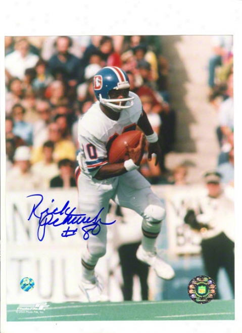 Rick Upchurch Autographed Denver Broncos 8x10 Photo