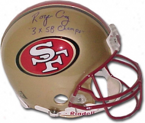 Roger Craig San Francisco 49ers Autographed Helmet With 3x Sb Champs Inscription