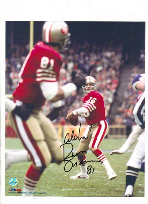 Russ Francis Autographed San Francisco 49ers 8x10 Photo Inscribed &quotaloha&quot