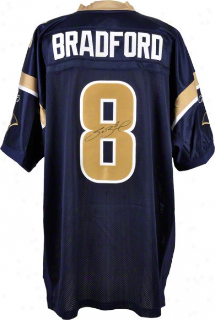 Sam Bradford Autographed Jersey  Details: Reebok Authentic, St. Louis Rams