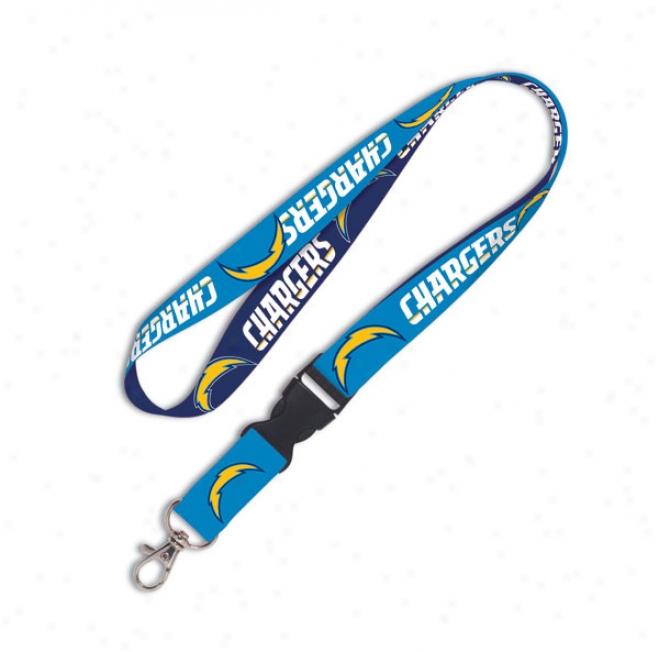 San Diego Chargers 2-tone Detachable Lanyard