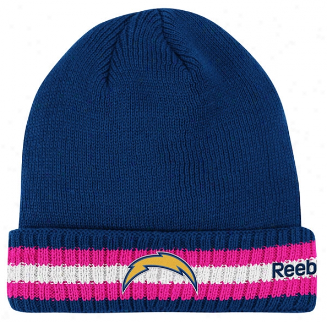 San Diego Chargere 2011 Breast Cancer Awareness Sideline Cuffed Knit Hat