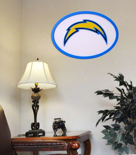 San Diego Chargers 31 Inch Logo Wall Art