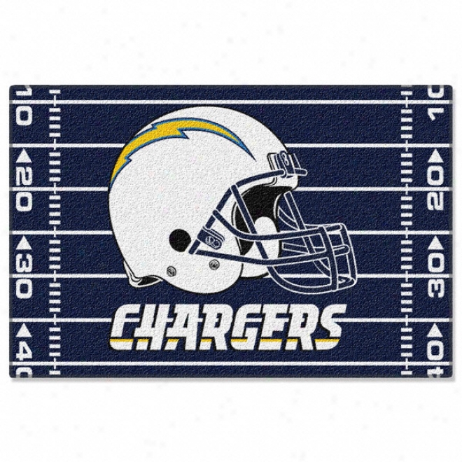 San Diego Chargers 39x59 Acrglic Tufted Rug