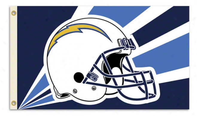 San Diego Chargers 3x5 Helmet Flag