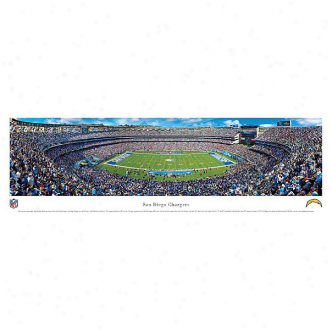 San Diego Chargers 40x13 Unframed Panoramic