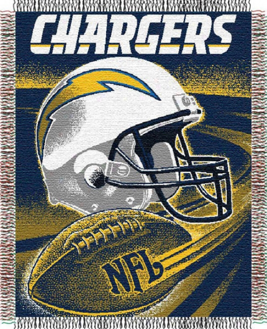 San Diego Chargers 48x60 Spiral Triple Woven Jacquard Thfow