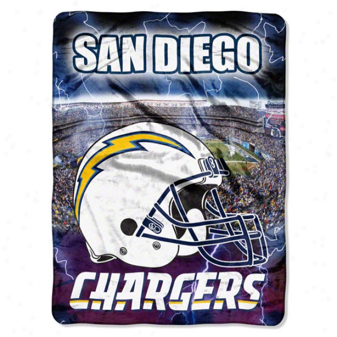 San Diego Chargers 60x80 Aggression Raschel Throw