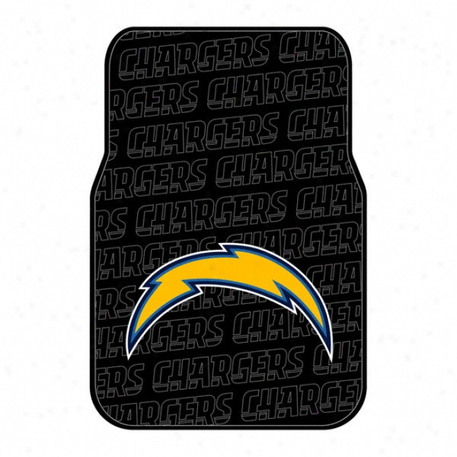 San Diego Chargers Car Floor Mat - Set Of 2