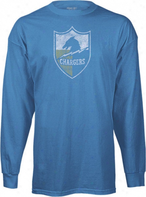 San Diego Chargers Classic Nfl Throwback Logo Lengthy Sleeve T-shirt