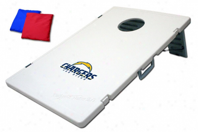 San Diego Chargers Cornhole Tosz: Bean Bag Game 2.0