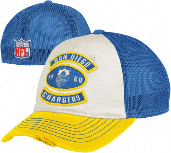 San Diego Chargers Flex Hat: Established Date Mesh Back Lifestyle Slouch Flex Hat