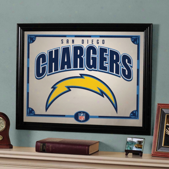 San Diego Chargerd Framed Mirror