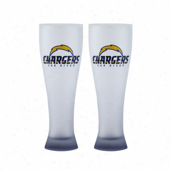 San Diego Chargers Frosted Pilsner Placed