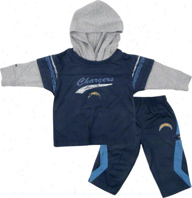 San Diego Chargers Infant Faux Layer Jersey And Pant Set