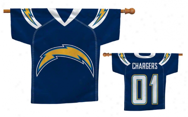 San Diego Chargers Jeesey Flag
