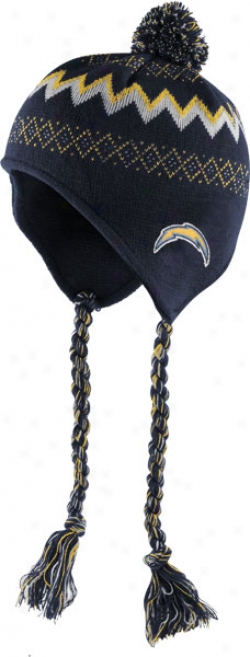 San Diego Chargers Kid's 4-7 Tassel Knit Pom Cardinal's office