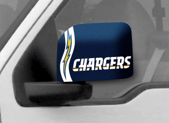 San Diego Chargers Large Car Mirror Covers