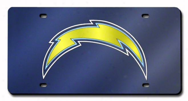 San Diego Chargers License Plate Laser Tag