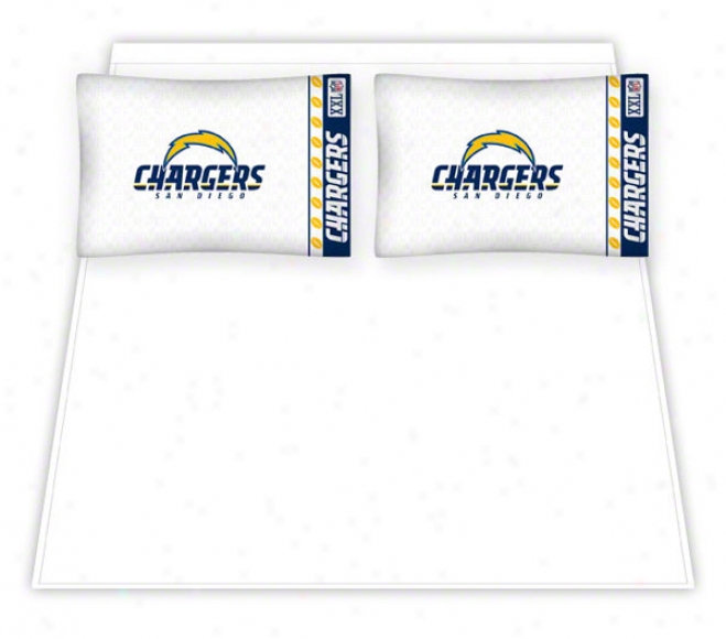 San Diego Chargers Micro Fiber Queen Sheet Set