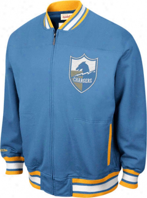 San Diego Chargers Mitchell & Ness Sideline Track Jacket