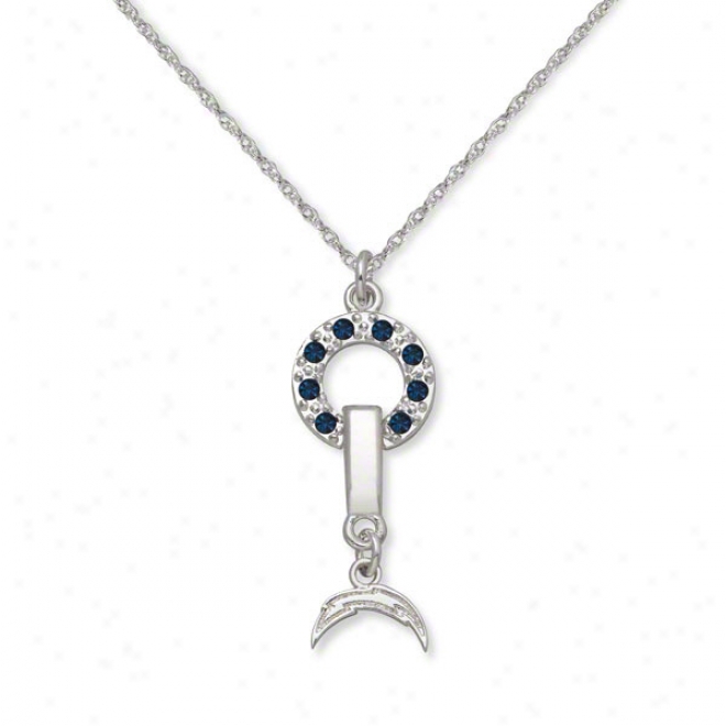 San Diego Chargers Mvp Crystal Necklace