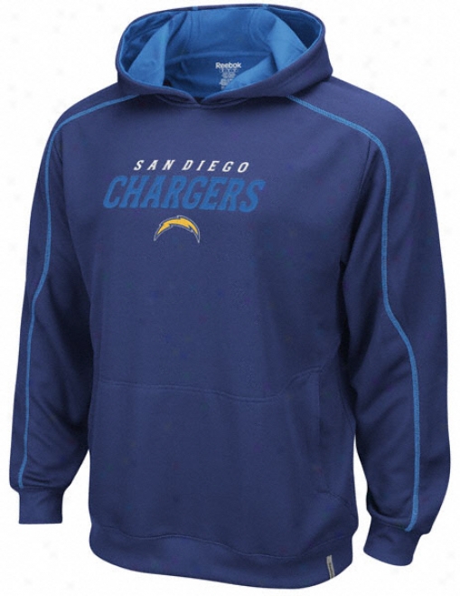 San Diego Chargers Navy Active Hooded Sweatshirt