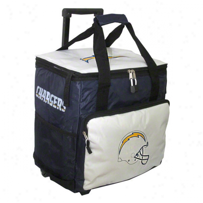 San Diego Chargers Navy Rolling Cooler