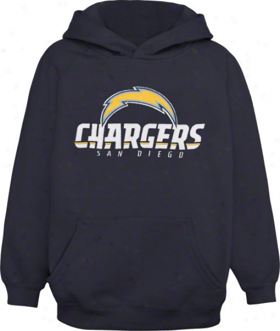San Diego Chargers Navy Youth Embroidered Hooded Sweatshirt