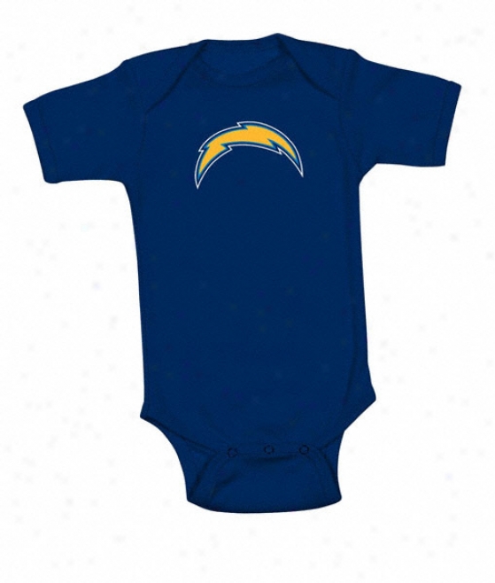 San Diego Chargers Newborn Navy Logo Premier Creeper