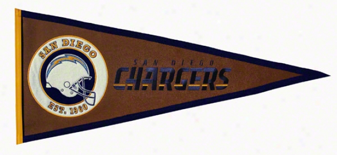 San Diego Chargers Pigskin Pennant