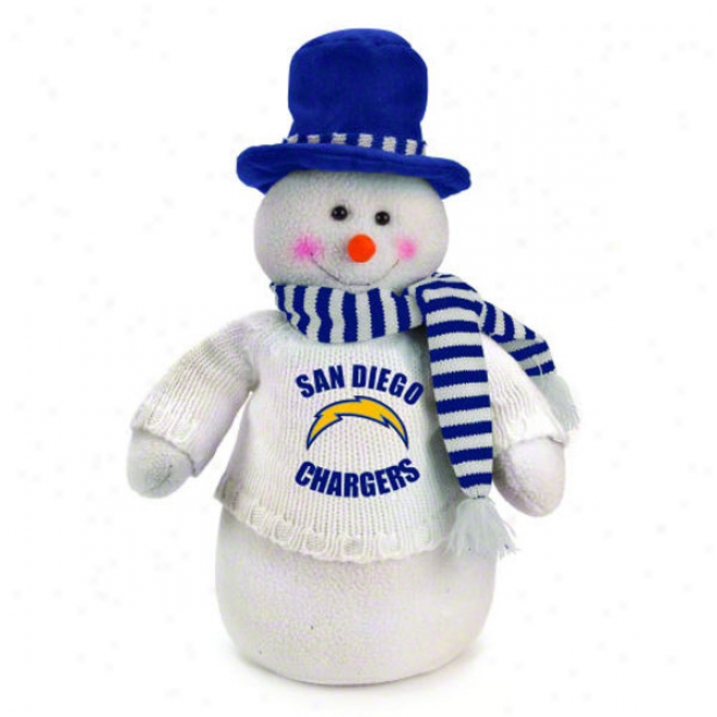 San Diego Chargers Plush Snowman