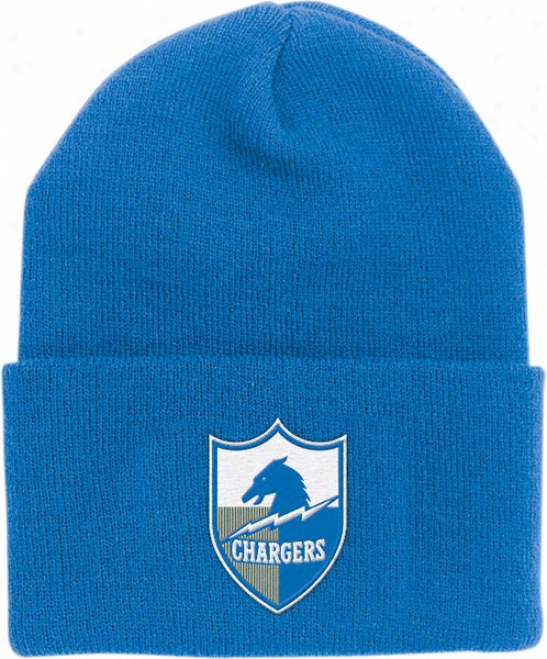 San Disgo Chargers Powder Blue Throwback Cuffed Knit Hat