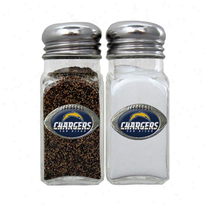 San Diego Chargers Salt And Pepper Shakers - Set Of 2