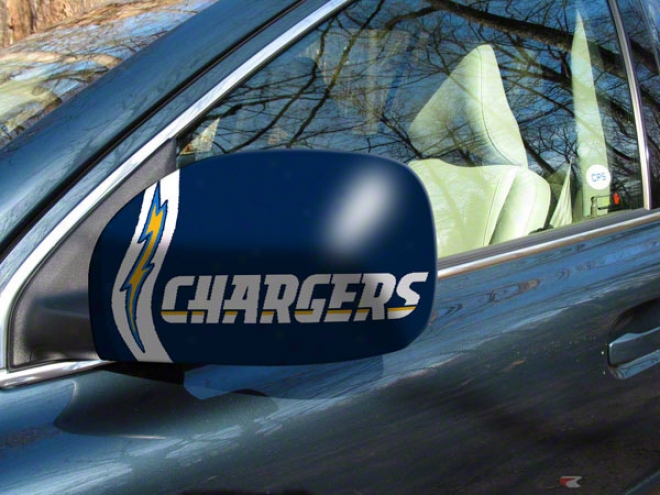 San Diego Chargers Small Car Mirror Covers