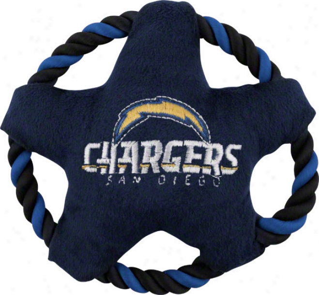 San Diego Chargers Star Disk Dog Toy