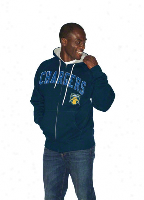 San Diego Chargers Step One Full-zip Hooded Sweatshirt